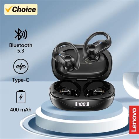 Lenovo Lp Earphones Tws Bluetooth Wireless Sports Headphones Led