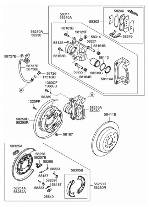 P Genuine Hyundai Plate Assembly Rear Brake Back Lh