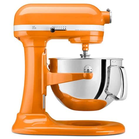 KitchenAid Professional 600 Series 6 Qt. 10-Speed Tangerine Stand Mixer ...