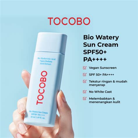 Jual Tocobo Bio Watery Sun Cream Spf Pa Ml Shopee Indonesia