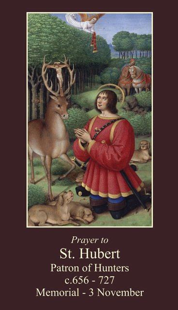 St Hubert Prayer Card 159