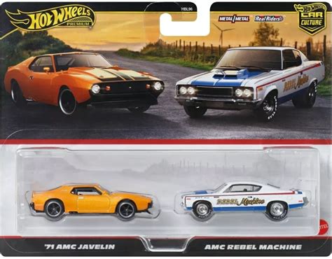 Hot Wheels Premium Pack AMC Javelin AMC Level Machine JBL Toy Hobby