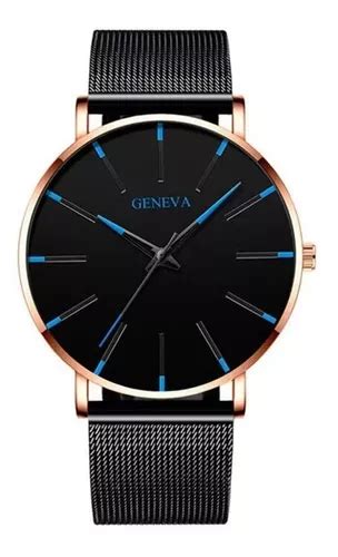 Reloj Geneva Caballero Lujo Hombre Diseño Ejecutivo Premium