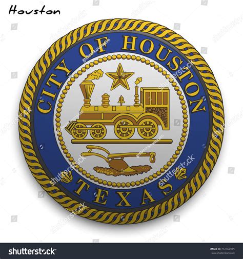 Great Seal Usa City Houston Round: vector de stock (libre de regalías) 712762915 | Shutterstock