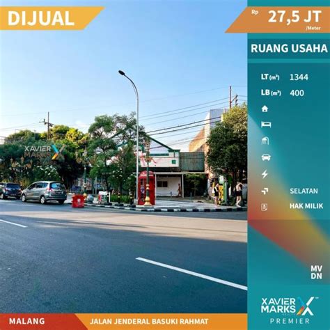 Dijual Ruang Usaha Poros Jalan Basuki Rahmat Malang Pusat Komersial