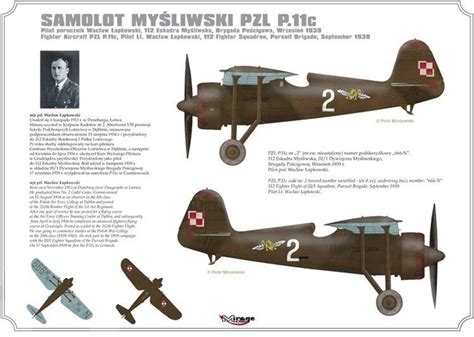 Polski Myśliwiec PZL p 11c Modele do Sklejania Lotnictwo Skala 1