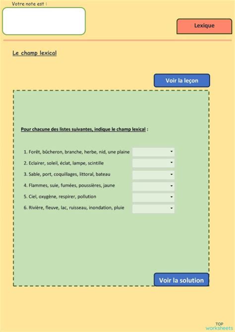 La Description Physique Interactive Worksheet Topworksheets