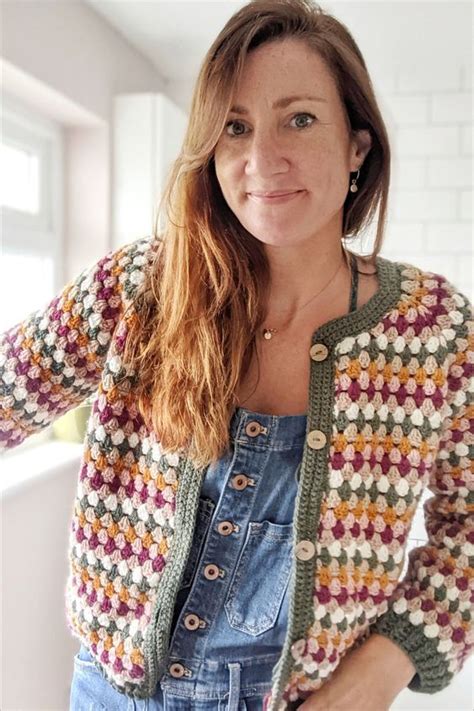 Colour Block Crop Cardigan Free Crochet Pattern Carroway Crochet Artofit