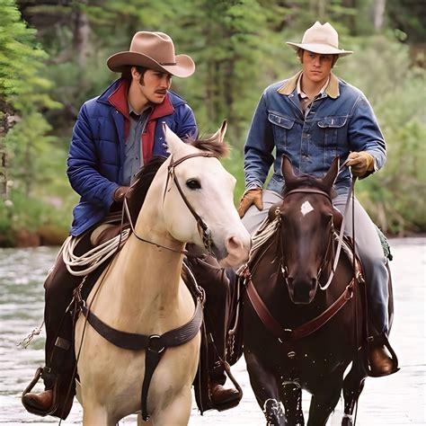 Heath Ledger As Ennis Del Mar And Jake Gyllenhaal As Jack Twist In