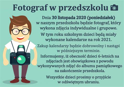 FOTOGRAF W Przedszkolu Przedszkole Kubusiowa Kraina Pruchna