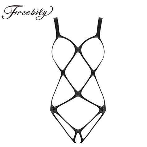 Women Bodysuit Sexy Lingerie Erotic Hollow Out Bodystocking Fishnet