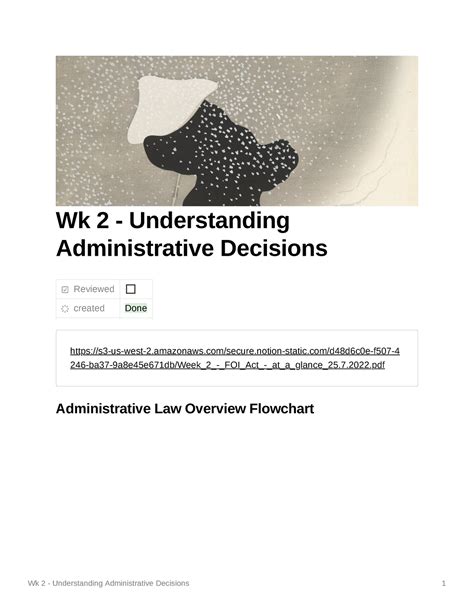 Wk 2 - Understanding Administrative Decisions - Wk 2 - Understanding