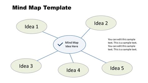 Free Simple Mind Map PowerPoint Template & Slide Template