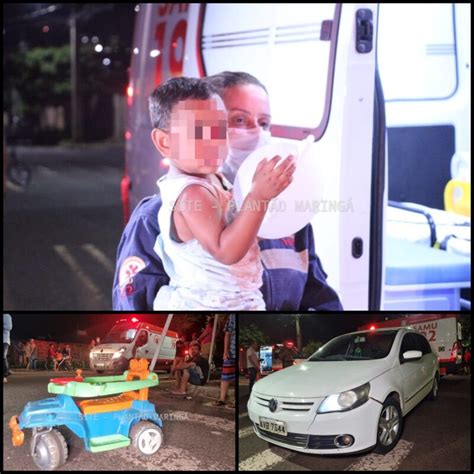 Mãe e os dois filhos são atropelados por motorista suspeita de