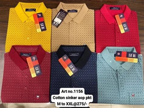 MEN S COTTON SINKER T SHIRT At Rs 275 JASPA SINKER In Ludhiana ID