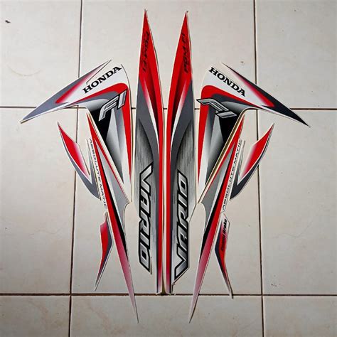 Jual Stiker Striping Honda Vario Cw Fi Putih Shopee Indonesia