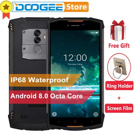 DOOGEE S55 4GB 64GB IP68 Waterproof Mobile Phone 5.5"HD+ Android 8.0 ...