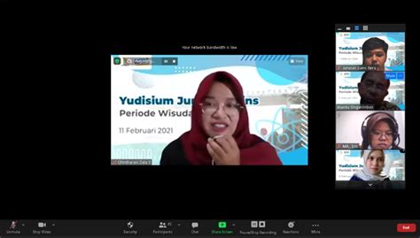 Jurusan Sains Gelar Yudisium Secara Daring 18 Lulusan 4 Di Antaranya