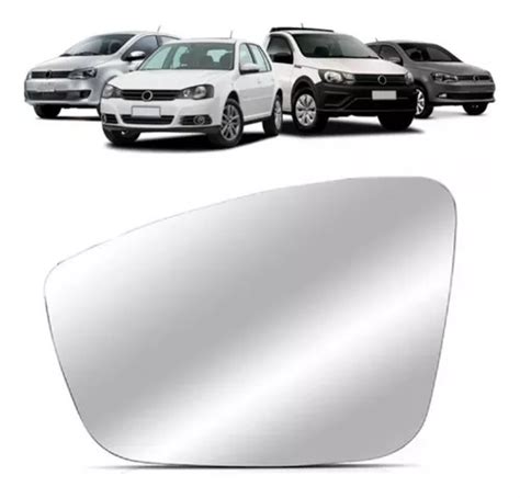 Vidrio Espejo Retrovisor Vw Gol G6 Fox Polo Saveiro Suran Cuotas Sin