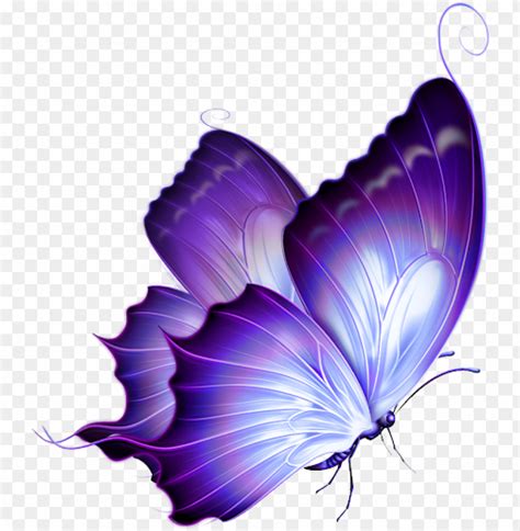 Purple Butterfly Flower Clip Art