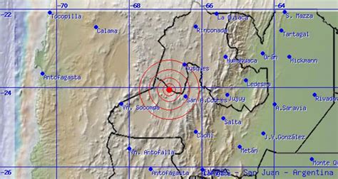 Un Sismo De 4 5 Grados Estremeció A Salteños Y Jujeños