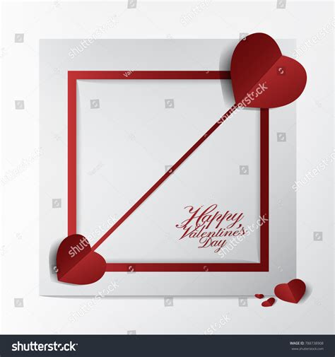Classic Valentines Day Card Typography Designarrow Stock Vector