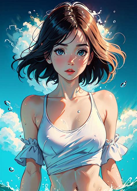 ArtStation - anime girl at sea