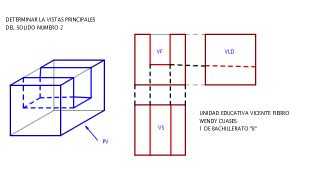 Esercizio DETERMINAR LAS TRES VISTAS PRINCIPALES DE UN SOLIDO DE NUMERO 2