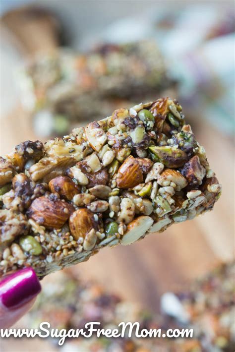 Sugar-Free Low Carb Granola Bars (Grain Free)