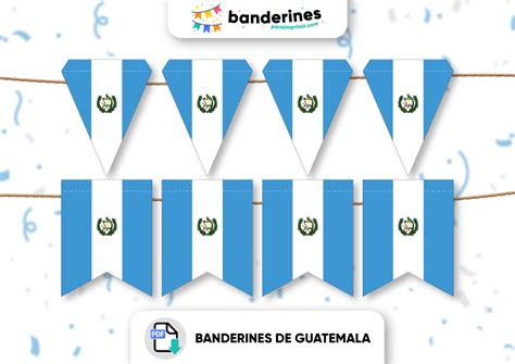 Los Mejores Banderines De Guatemala Para Imprimir ¡descarga Ahora