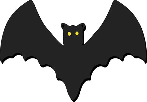 Black Silhouette Of Bat Transparent Background Halloween Decoration