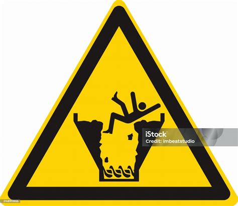 Iso 7010 Safety Warning Sign Marking Label Standards Fall Hazard Auger