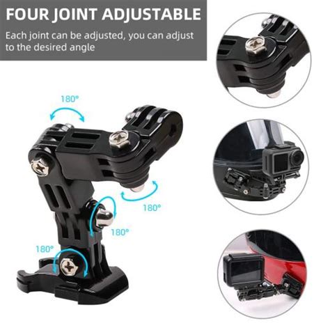 Motorcycle Helmet Chin Mount Kit Compatible With Gopro Hero