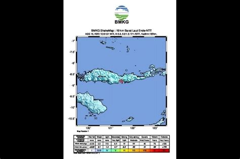 Gempa M5 6 Guncang Wilayah Ende Akibat Mekanisme Lempeng IndoAustralia