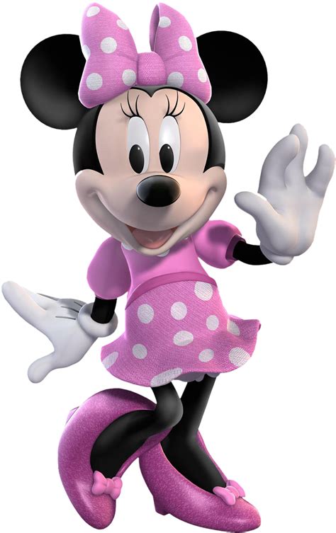 Minnie Mouse Pink Dress Clipart