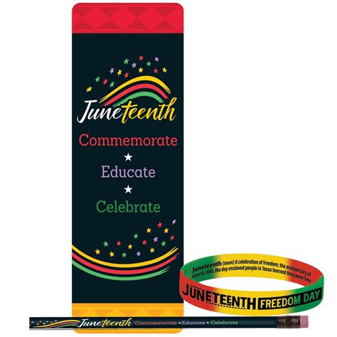 Juneteenth Commemorate Educate Celebrate Value Pack Positive Promotions