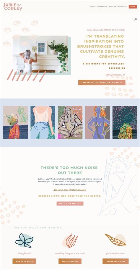 50 example squarespace websites built by square secrets course students ...