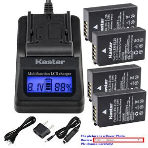 Kastar Battery Lcd Fast Charger For Nikon En El El A Nikon Coolpix