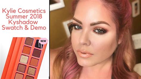 Kylie Cosmetics Summer Kyshadow Eyeshadow Palette Swatches Kylie