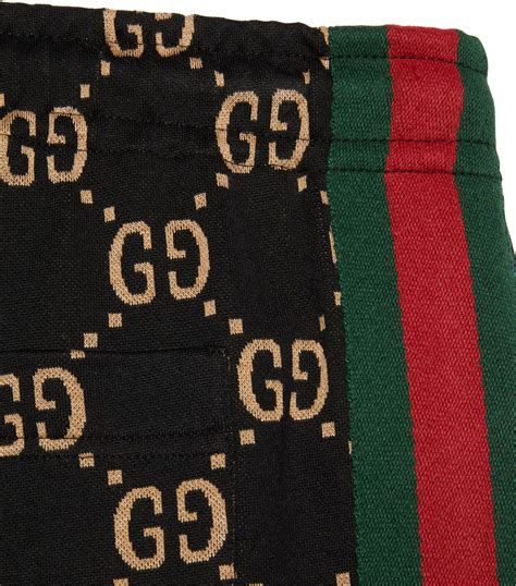 Mens Gucci Black Gg Supreme Bermuda Shorts Harrods Uk