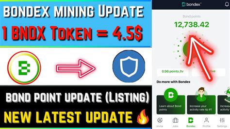 Bondex Mining Update Bndx Token Listing Update Bndx Earn