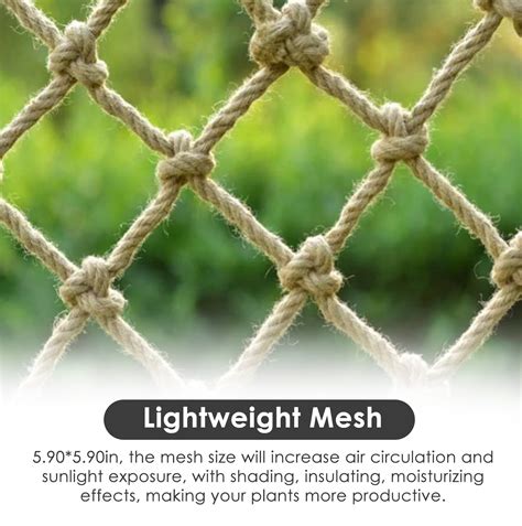 Plant Support Netting, 3mm Natural Jute Rope Plant... – Grandado