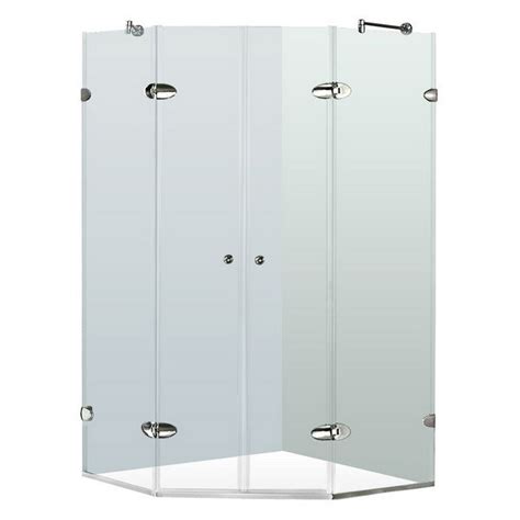 Vigo Vg6063cl47 Gemini 45 58 X 45 58 Inch Frameless Neo Angle Shower Enclosure Kitchen And