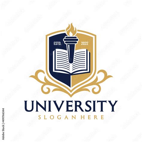 University Education Logo Design Vector Template Stock Vector Adobe Stock