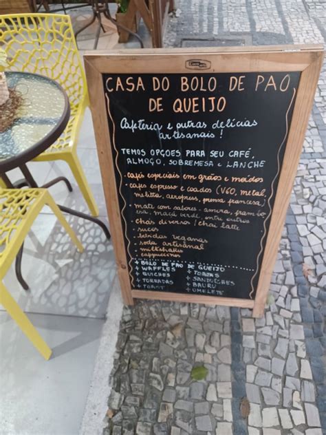 Menu At Casa Do Bolo De P O De Queijo Rio De Janeiro