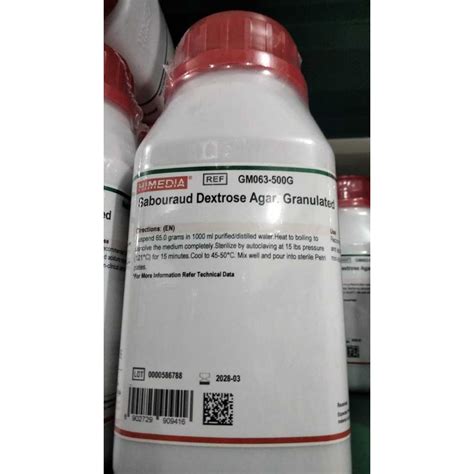 Jual Sabouraud Dextrose Agar Granulated 500gr Himedia Shopee Indonesia