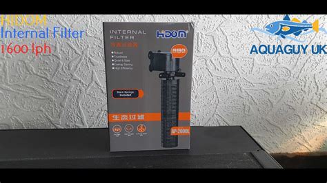 Hidom Internal Aquarium Filter Youtube