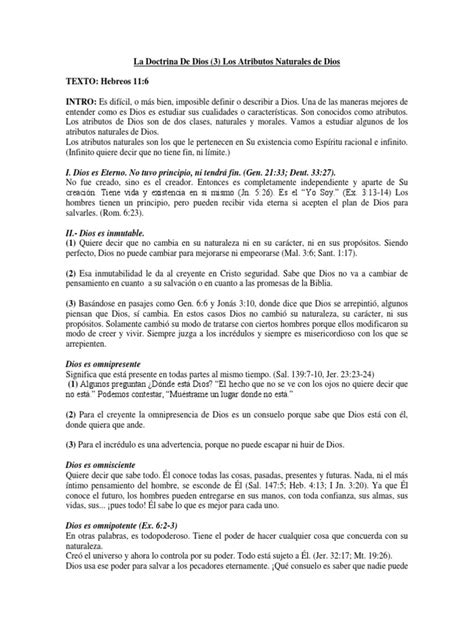 La Doctrina De Dios Iii Pdf Existencia Filosofía