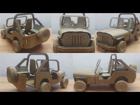 How To Make Jeep From Cardboard Easy Cardboard Craft Ideas Make Perfect