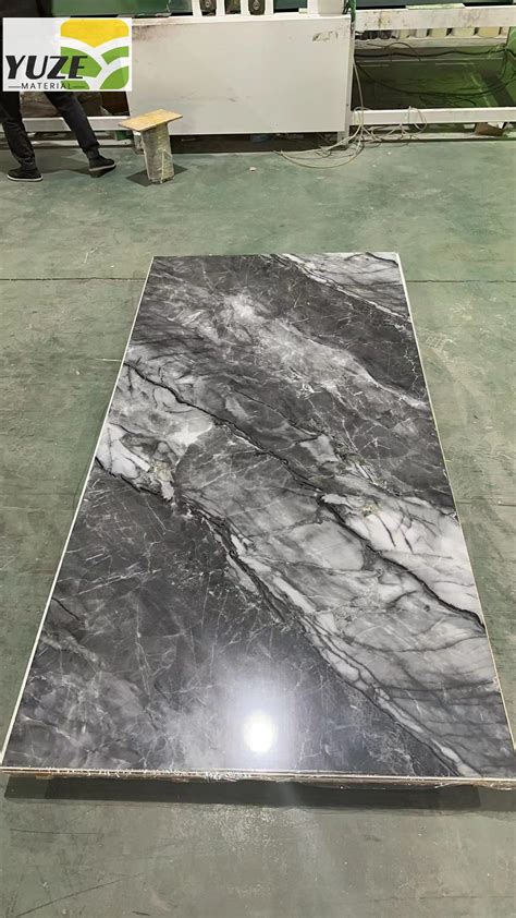 Wholesale Price High Glossy Marble PVC Sheets 1 22m 2 44m 3mm PVC UV